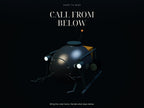 Call From Below — cover illustration of a research submersible in the deep ocean. Story-world artwork, not a gameplay screenshot. Two-player digital print-and-play survival game.