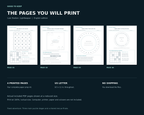 Lost Station Lightkeeper English Edition, LIGHTKEEPER-EN-2.2: the four supplied US Letter printable prop pages shown at reduced size; digital download only.