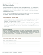 Digital preview of actual player sheet 1 of 4: Eight, again, the story opening, preparation notes and space to record discoveries. Print at home on US Letter.